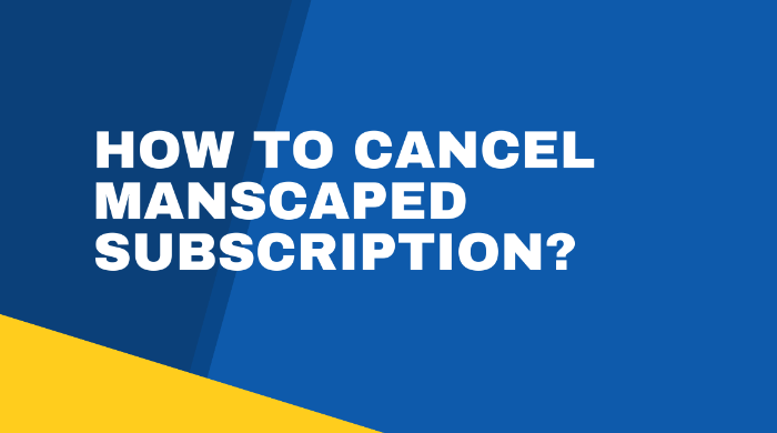how to cancel manscaped subscription