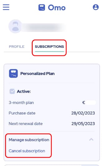 How To Cancel Omo Subscription